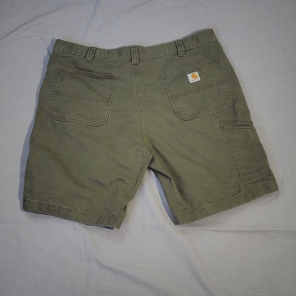Carhartt Shorts Mens 40 Cargo Brown Rugged Relaxed Work Hike Capsule Preppy - Picture 2 of 12